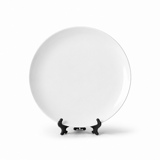 ORCA 8 in. Porcelain Coupe Plate - No Stand
