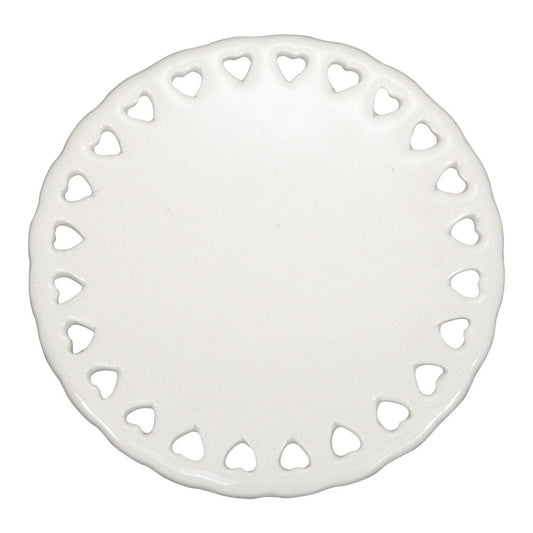 Ceramic Round Doily Ornament 4" , Sublimation Ornaments , PHOTO USA