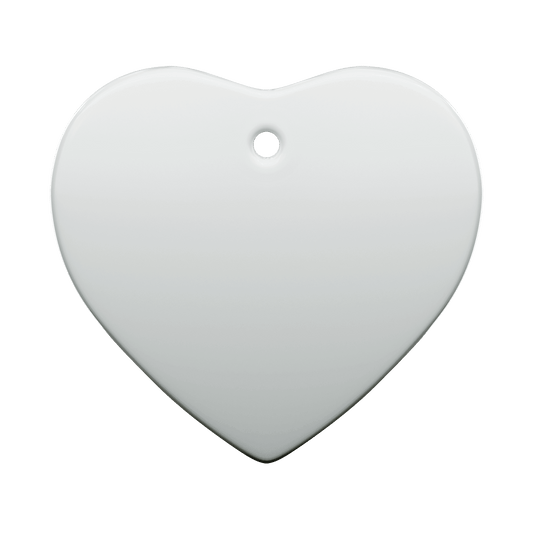 Ceramic Ornament - Heart , Sublimation Ornaments , PHOTO USA