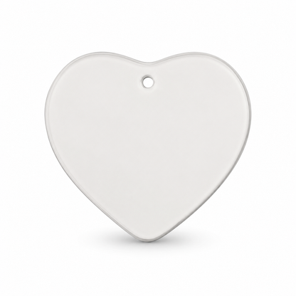 ORCA 4 in. Heart Ceramic Tile — No Hole