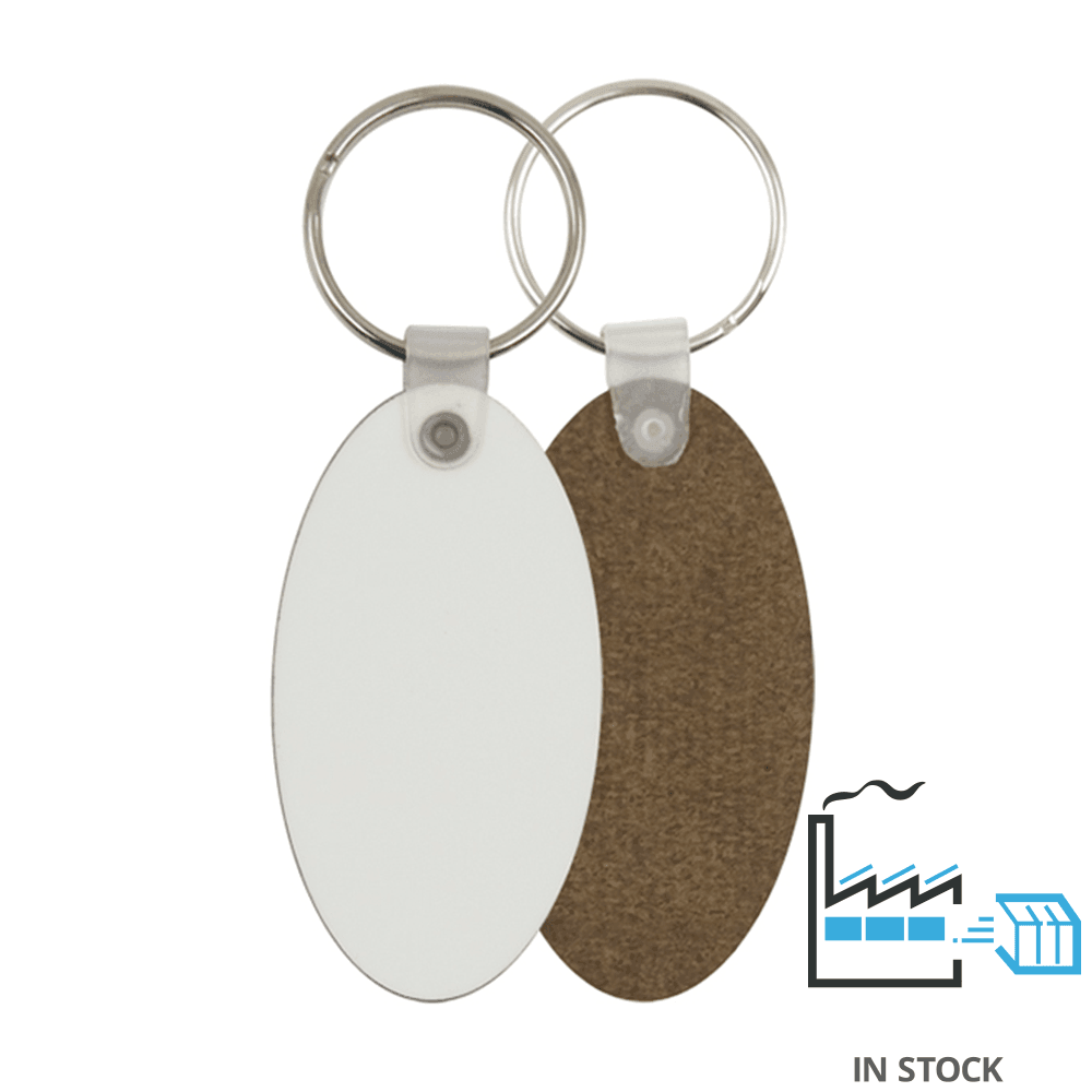 Key Ring - MDF - Oval - PhotoUSA | Wholesale Sublimation Blanks & Fulfillment | ORCA® Coating