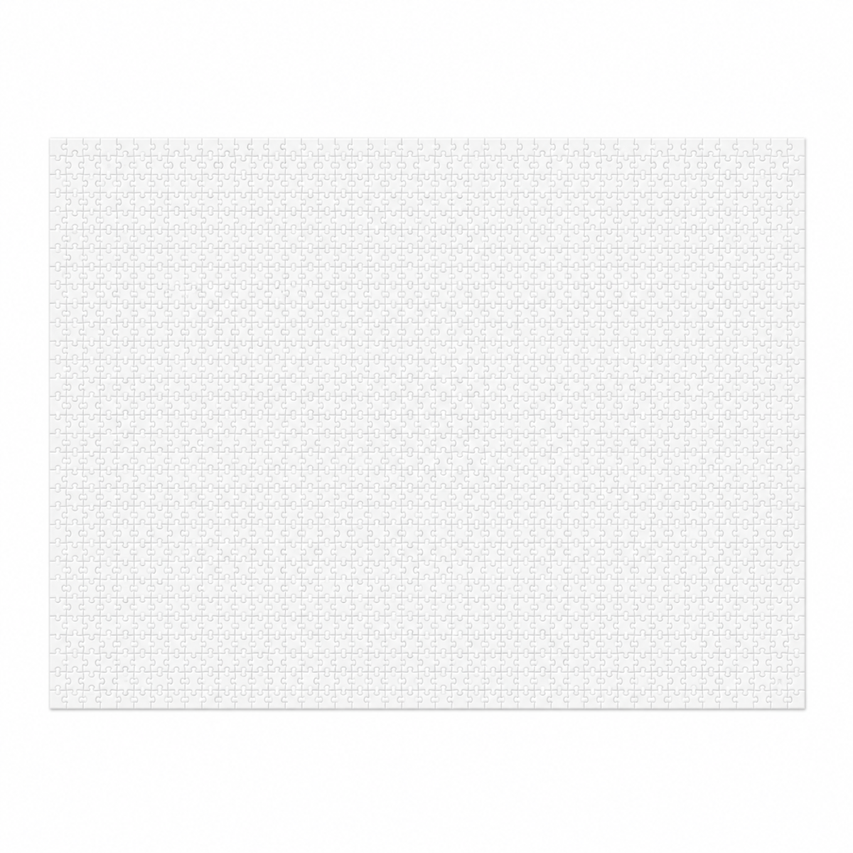 Blank 500-piece sublimation jigsaw puzzle with white printable surface, wholesale