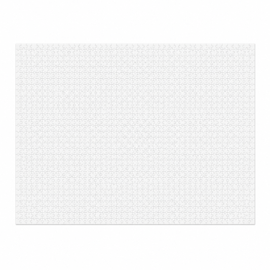 Blank 500-piece sublimation jigsaw puzzle with white printable surface, wholesale
