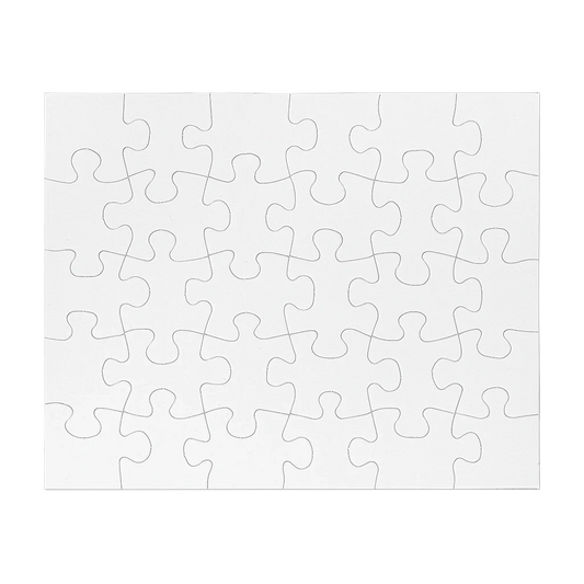 30 piece sublimation jigsaw puzzle blank Orca Coating wholesale white