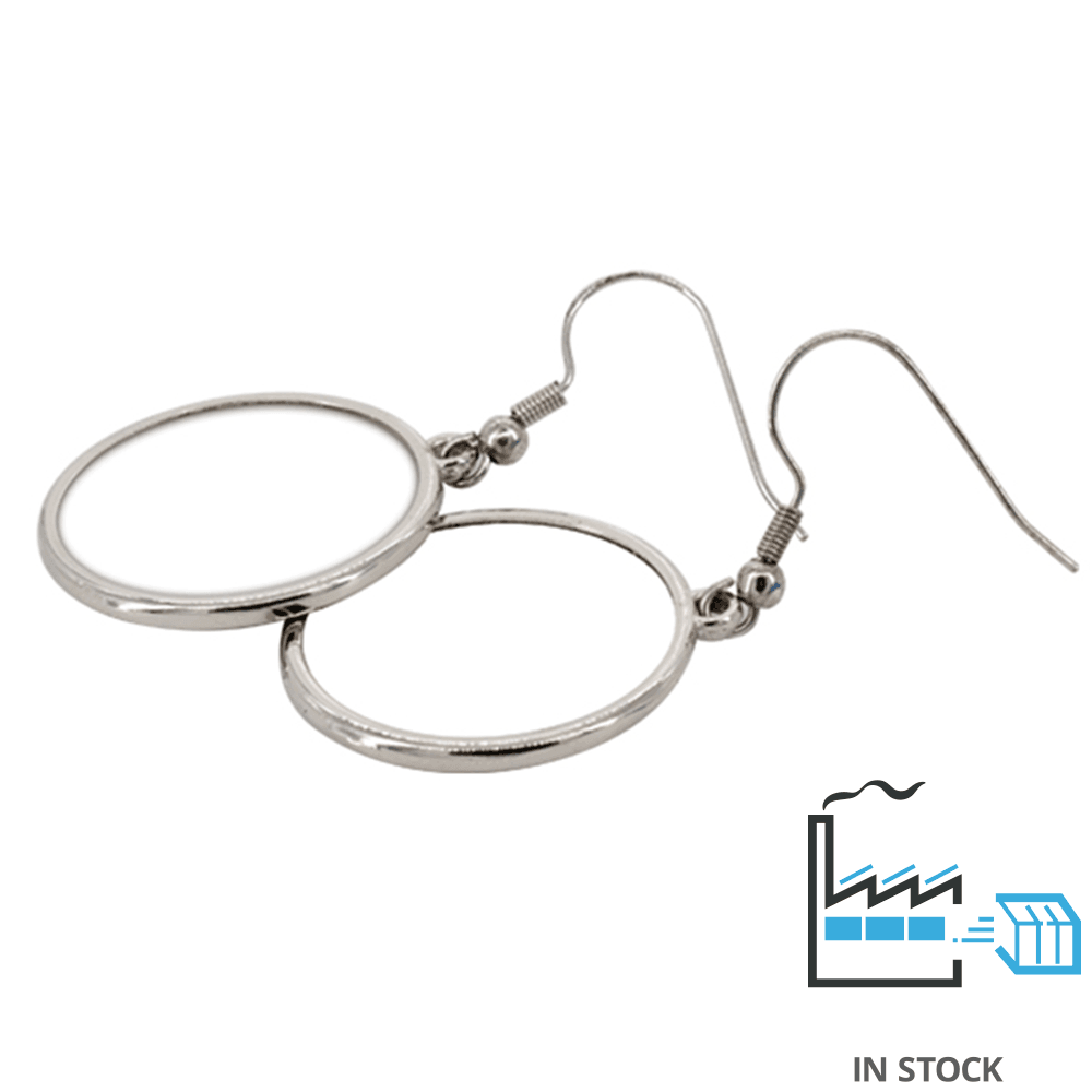 EH01 - Earring 01 - Earring Round - PhotoUSA | Wholesale Sublimation Blanks & Fulfillment | ORCA® Coating