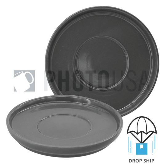 Macaroon Color Coffee Saucer - Elegant Charcoal