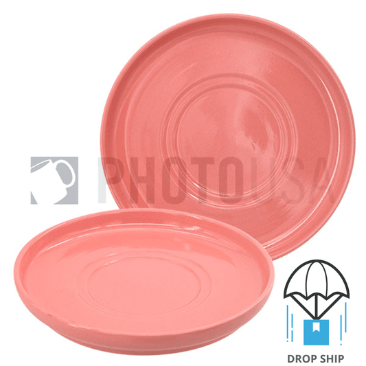 Macaroon Color Coffee Saucer - Tango Pink