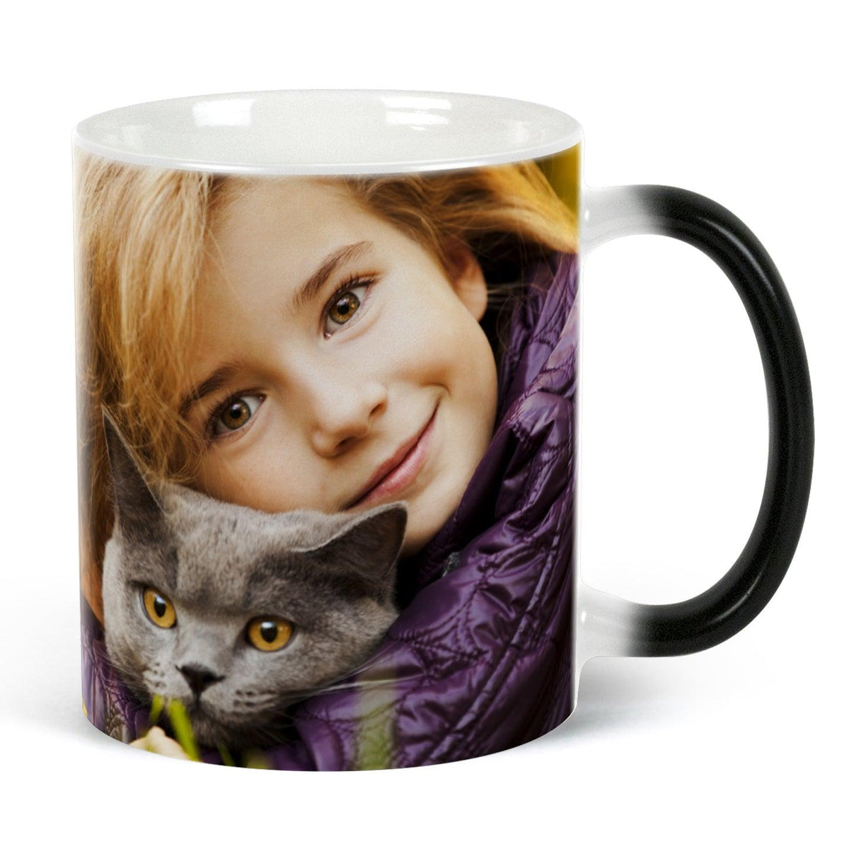 11 oz Color Changing Mug - Black - High Light (Brighten) - PhotoUSA | Wholesale Sublimation Blanks & Fulfillment | ORCA® Coating