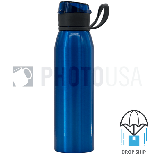 650ml Aluminum Sport Water Bottle w/ Carrying Loop