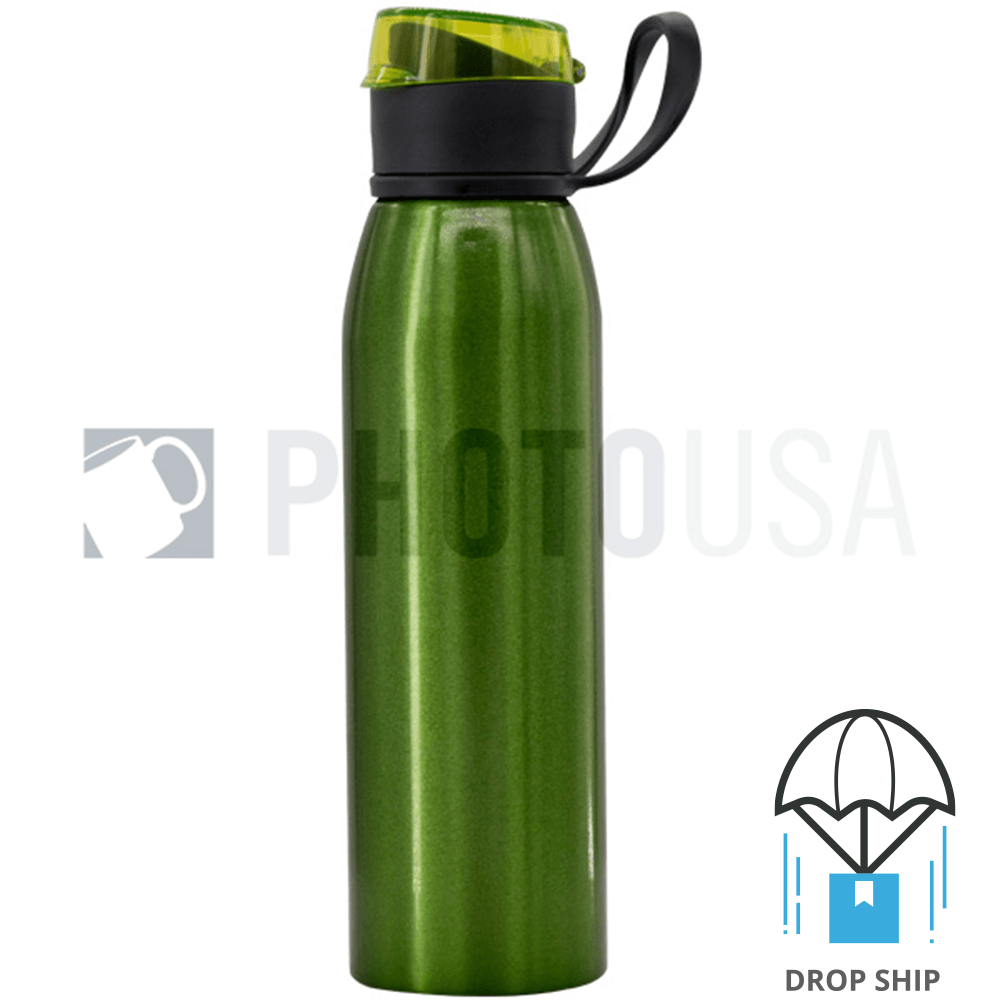 650ml Aluminum Sport Water Bottle w/ Carrying Loop
