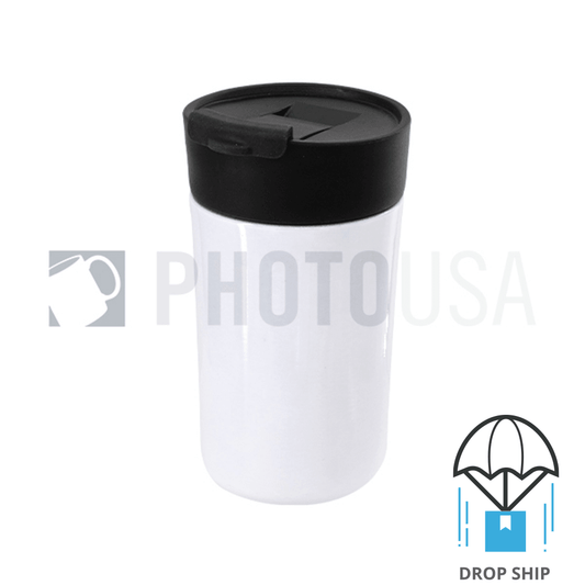 350ml Stainless Steel Vacuum Insulated Coffee Cup - White