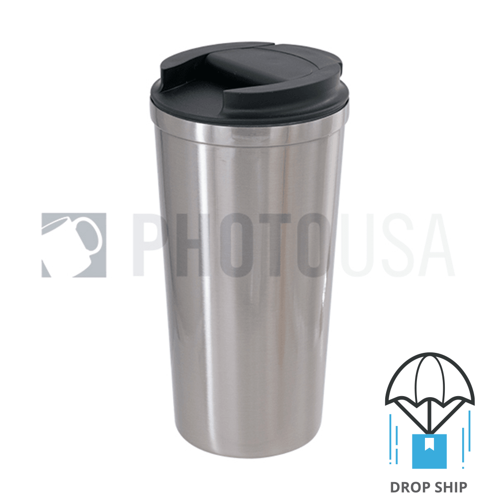 16oz Stainless Steel Vacuum Insulated Coffee Cup - Stainless Steel