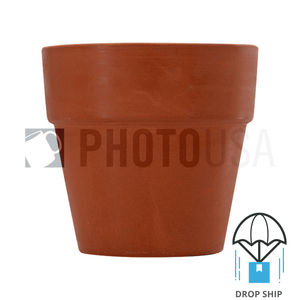 4.85" Red Pottery Flowerpot