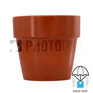 5.3" Red Pottery Flowerpot