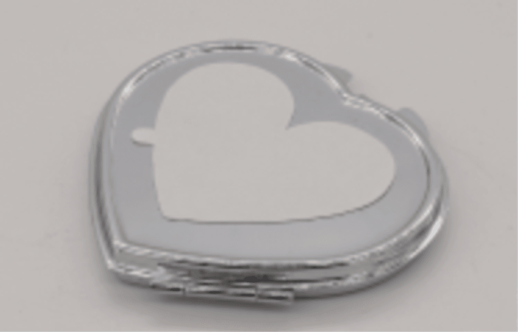 Heart Shape Compact Mirror