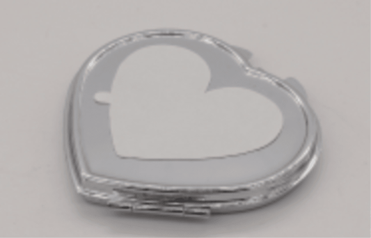 Heart Shape Compact Mirror